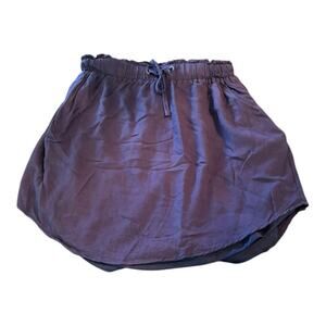 ayla Blue Skirt Elastic Band Size S Lined